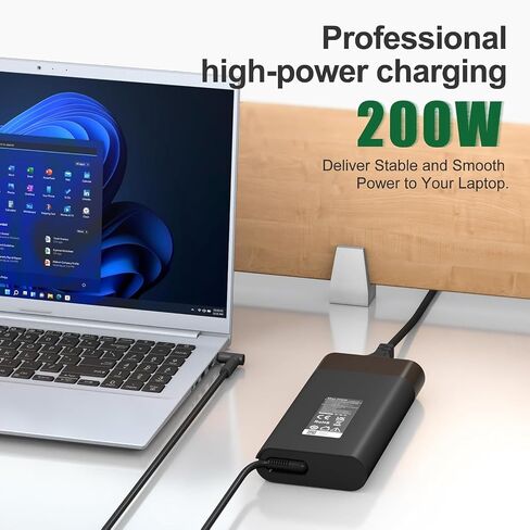 200W Laptop Charger for HP OMEN 15 17 Victus Gaming Notebook, ZBook 15 17 Studio G3 G4 G5 G6, Pavilion 17 15, TPN-DA10 TPN-CA11 19.5V 10.3A Power Adapter Cord in Saudi Arabia