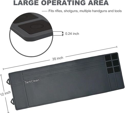 Magnetic Gun Cleaning Mat for Rifle Shotgun Pistol in Kuwait