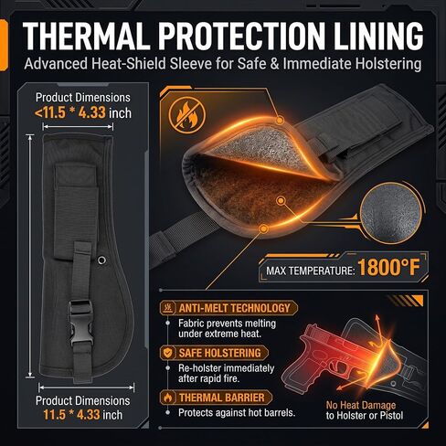 Tactical Universal Suppressed Pistol Chest & OWB Holster for 1911 in Saudi Arabia