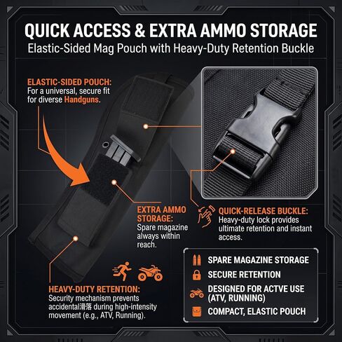 Tactical Universal Suppressed Pistol Chest & OWB Holster for 1911 in Saudi Arabia