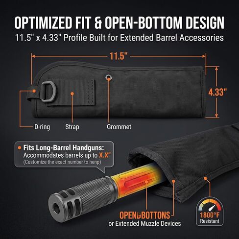 Tactical Universal Suppressed Pistol Chest & OWB Holster for 1911 in Saudi Arabia