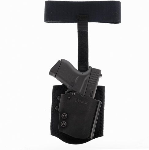 Galco Ambidextrous Ankle Calf Strap Leather Holster, Black, ACSB in Saudi Arabia