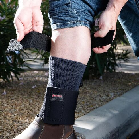 Galco Ambidextrous Ankle Calf Strap Leather Holster, Black, ACSB in Saudi Arabia