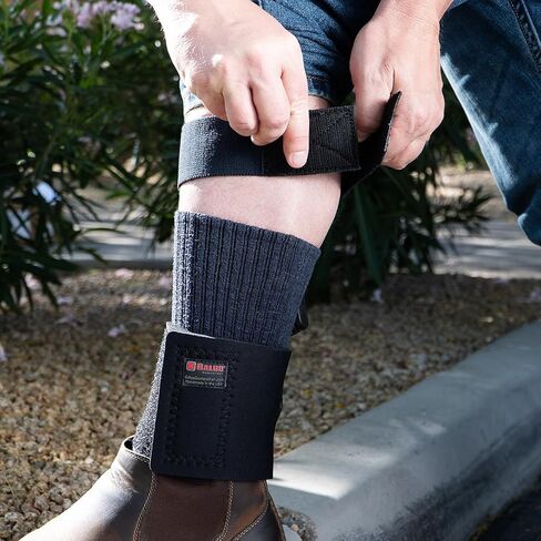 Galco Ambidextrous Ankle Calf Strap Leather Holster, Black, ACSB in Saudi Arabia