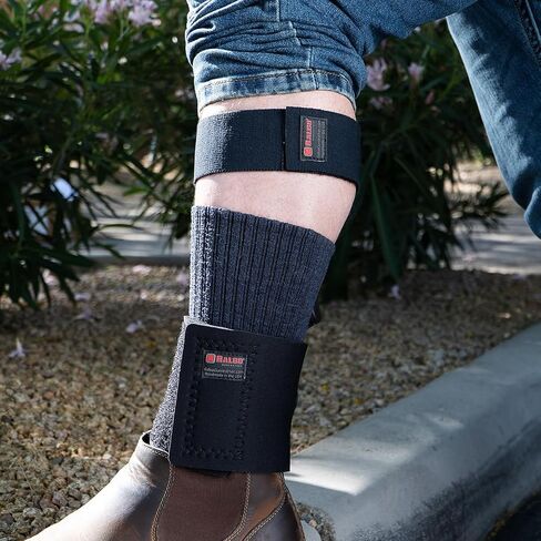Galco Ambidextrous Ankle Calf Strap Leather Holster, Black, ACSB in Saudi Arabia