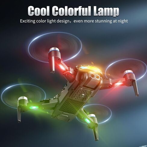 Remote with Screen Drone with Camera for Adult,1080P RC Drone with Flashing Lights,Smart Obstacle Avoidance FPV for Beginners with 8G Flashdrive and Card Reader in Saudi Arabia