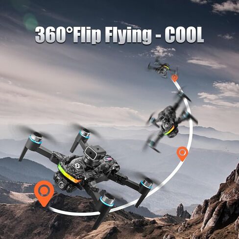 Remote with Screen Drone with Camera for Adult,1080P RC Drone with Flashing Lights,Smart Obstacle Avoidance FPV for Beginners with 8G Flashdrive and Card Reader in Saudi Arabia