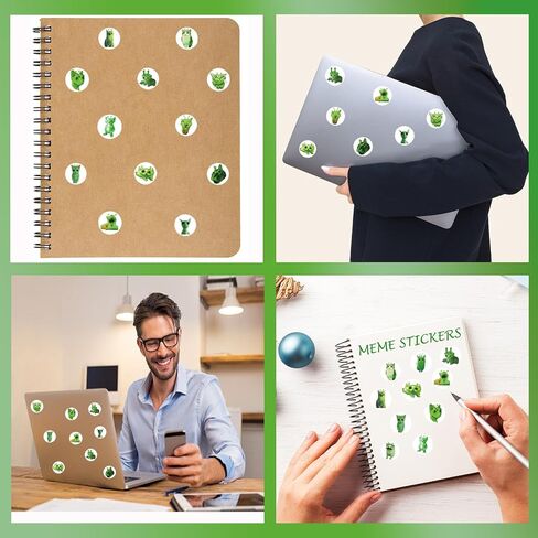 500 PCS Alien Cat Stickers Roll, 14 Cute Kawaii Designs Waterproof Vinyl Mini Stickers (0.7 Inch) for Water Bottles, Laptop, Journal, Scrapbooking, Planner, Party Favors in Saudi Arabia