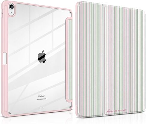 TWOLSKOO Hybrid Slim Case for iPad Air 13-inch (M4 2026 / M3 2025 / M2 2024) - Built-in Pencil Holder, Shockproof Cover, Clear Transparent Back Shell, Lightweight Protective Case, Chocolate Polka Dot in Kuwait