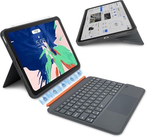 Rii Keyboard Case for iPad A16 11th/10th Gen with Touchpad, Wireless in Kuwait