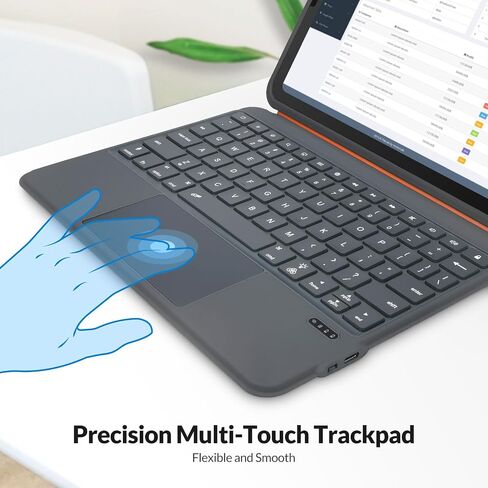 Rii Keyboard Case for iPad A16 11th/10th Gen with Touchpad, Wireless in Kuwait