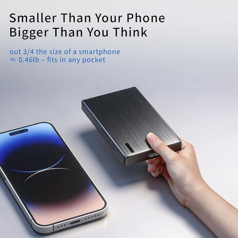 وحدة تخزين HDD محمولة سعة 1 تيرابايت USB-A Type-C متوافقة مع وحدات تحكم ألعاب الكمبيوتر الشخصي Mac in Kuwait