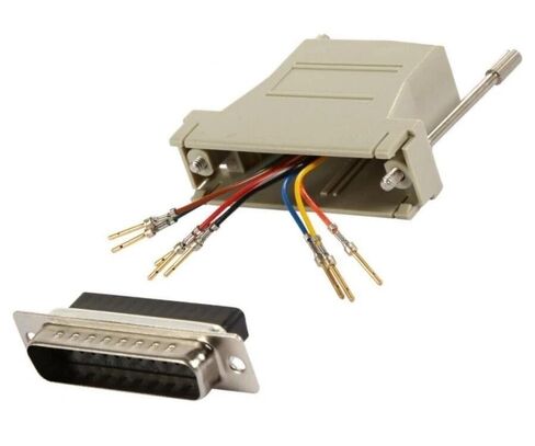 100 Lot db25 Male to rj45 Network Сat5e/6 8p8c Adapter Converter Jack Connector in Kuwait