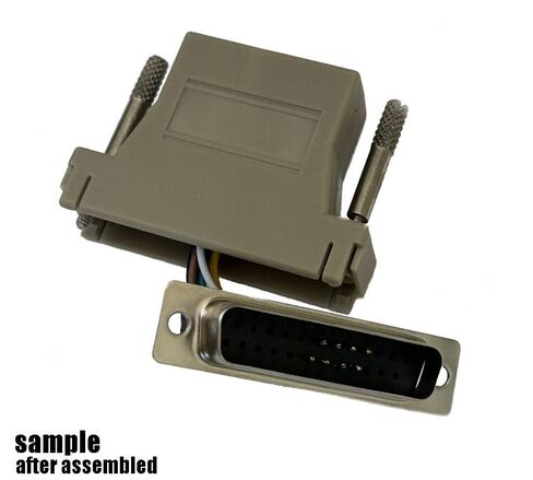 100 Lot db25 Male to rj45 Network Сat5e/6 8p8c Adapter Converter Jack Connector in Kuwait