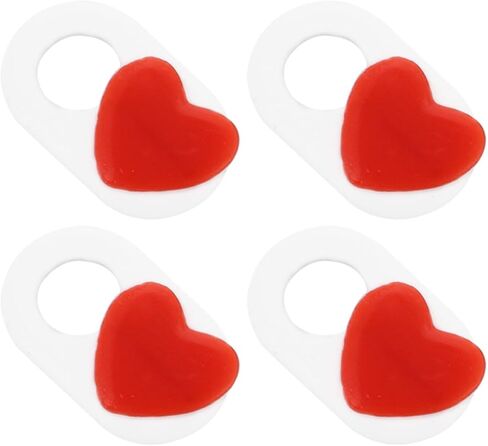 Heart Laptop Camera Cover Slider 4pcs ABS Privacy Protection in Saudi Arabia