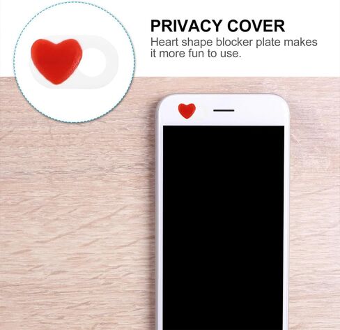 Heart Laptop Camera Cover Slider 4pcs ABS Privacy Protection in Saudi Arabia