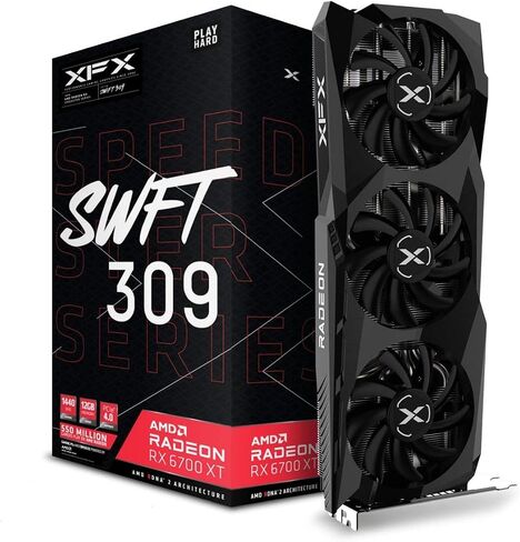 بطاقة رسومات الألعاب XFX Quicksilver AMD Radeon RX 7800 XT المغناطيسية مع ذاكرة GDDR6 سعة 16 جيجابايت، RDNA3 RX-78TMAIRW9 in Kuwait
