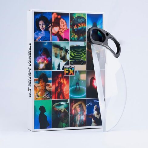 Prism Lens FX Handheld Kaleidoscope FX Filter | Subtle | 100mm | Go Handheld or Mount On Camera to Craft Stunning in-Camera FX, Refractions, Bokeh, & More! | 2 Finger Handle in Saudi Arabia