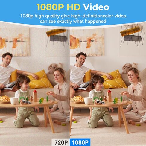 Hidden Camera Clock, WiFi Spy Camera with Night Vision in Kuwait