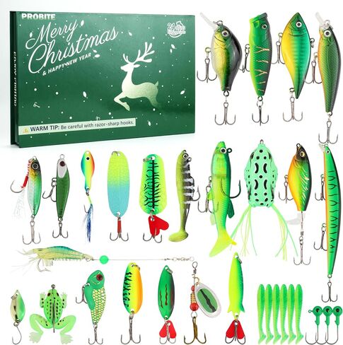Fishing Lures Kit for Bass & Trout – 29 PCS / 31 PCS Assorted Swimbaits, Topwater Poppers, Soft Baits & Spoons, Fishing Tackle Set for Freshwater & Saltwater in Saudi Arabia