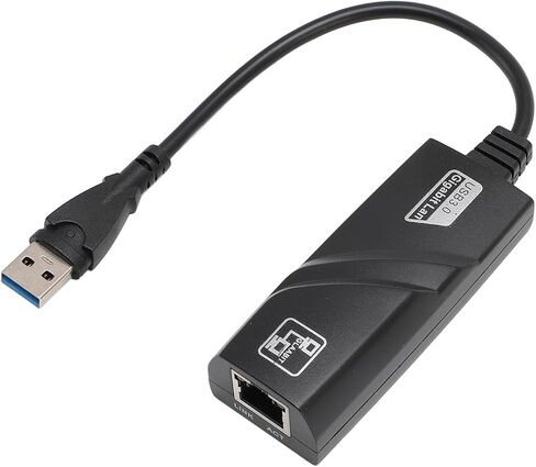 USB 3.0 Gigabit Network Adapter Portable Compact Converter for XP Vista 7 8 10 11 User-friendly ABS Design in Kuwait