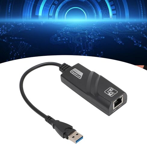 USB 3.0 Gigabit Network Adapter Portable Compact Converter for XP Vista 7 8 10 11 User-friendly ABS Design in Kuwait