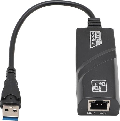 USB 3.0 Gigabit Network Adapter Portable Compact Converter for XP Vista 7 8 10 11 User-friendly ABS Design in Kuwait