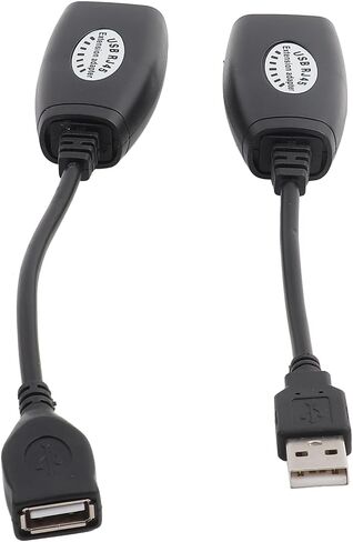 Haofy USB to RJ45 Ethernet Extension Cable USB 2.0 Adapter Extends Devices Up to 150 Ft Plug and Play for Printers Webcams Keyboard Mouse Home Office in Kuwait