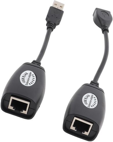 Haofy USB to RJ45 Ethernet Extension Cable USB 2.0 Adapter Extends Devices Up to 150 Ft Plug and Play for Printers Webcams Keyboard Mouse Home Office in Kuwait