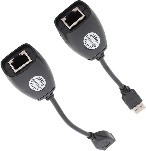 Haofy USB to RJ45 Ethernet Extension Cable USB 2.0 Adapter Extends Devices Up to 150 Ft Plug and Play for Printers Webcams Keyboard Mouse Home Office in Kuwait