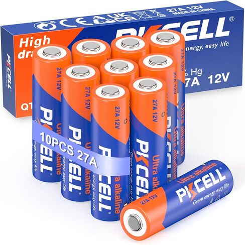 PKCELL A27 27A 12V Alkaline Battery 10 Pack, 12 Volt MN27 LR27A Battery in Kuwait