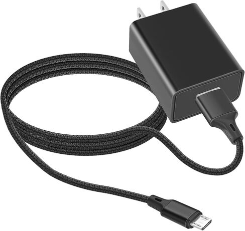 5V 2A 1A Wall Charger 6ft Micro USB Type B Cable for Tandem Diabetes Care, Camera,Speaker,Cellular Link 2, Doro Phone,Samsung Galaxy S7/S6/Note 5/4/S4/S3/LG Flip Android Phone & More in Kuwait