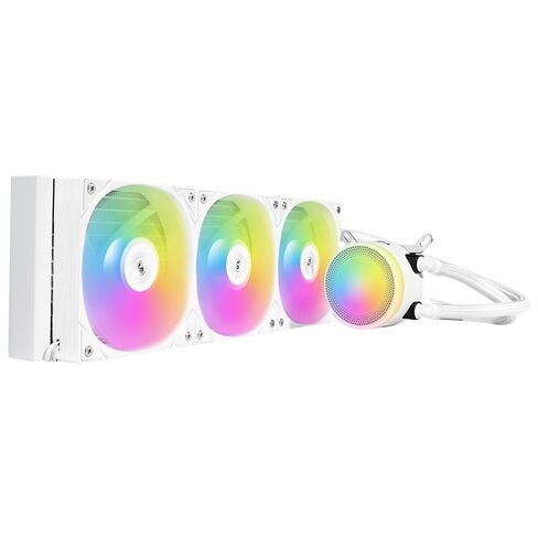 SAMA L60 360 AIO CPU Liquid Cooler, ARGB Pump, 3x120mm ARGB PWM Fans,White in Kuwait