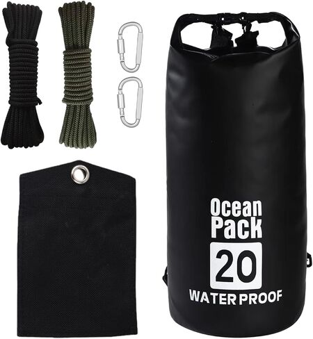 Bear Bag Hanging Kit, 10L Bear Food Bag Hanging System, Camping Bears Bags Kit Include Waterproof Bears Bags, Pulley System with Survival Utility Ropes, Clips, Rock Pouch in Saudi Arabia