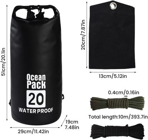 Bear Bag Hanging Kit, 10L Bear Food Bag Hanging System, Camping Bears Bags Kit Include Waterproof Bears Bags, Pulley System with Survival Utility Ropes, Clips, Rock Pouch in Saudi Arabia