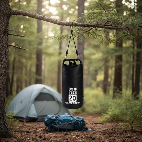 Bear Bag Hanging Kit, 10L Bear Food Bag Hanging System, Camping Bears Bags Kit Include Waterproof Bears Bags, Pulley System with Survival Utility Ropes, Clips, Rock Pouch in Saudi Arabia