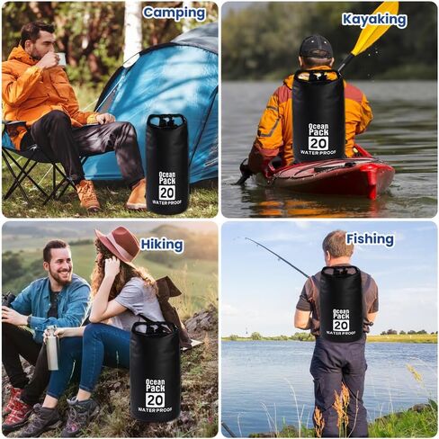 Bear Bag Hanging Kit, 10L Bear Food Bag Hanging System, Camping Bears Bags Kit Include Waterproof Bears Bags, Pulley System with Survival Utility Ropes, Clips, Rock Pouch in Saudi Arabia