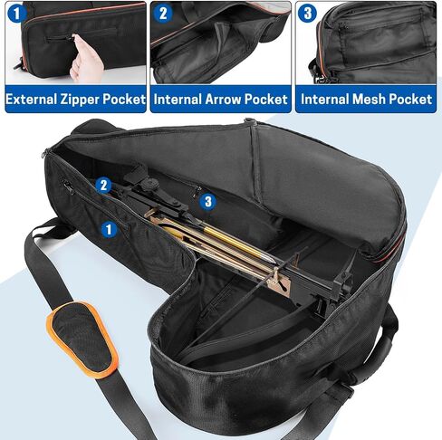 VISEMAN Soft Crossbow Case, Crossbow Carry Bag with Padded Backpack Strap, Crossbow Protective Bag Fits Crossbows Up to 21 x 36 Inches in Kuwait