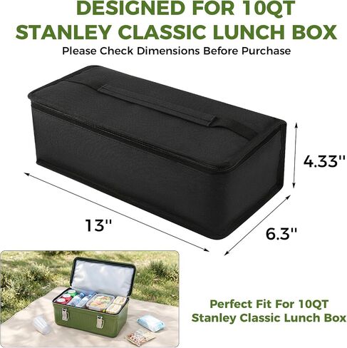 3-Layer Insulated Bag for Stanley Classic Lunch Box 10qt in Kuwait