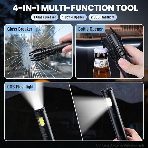 Windproof Torch Lighter, Long Camping Lighter Refillable Butane Gas - 4 in 1 Extendable Lightsaber Lighter with Safety Lock/Jet Flame Cool Lighters for Fireplace Campfires Outdoor Tool for Men in Kuwait