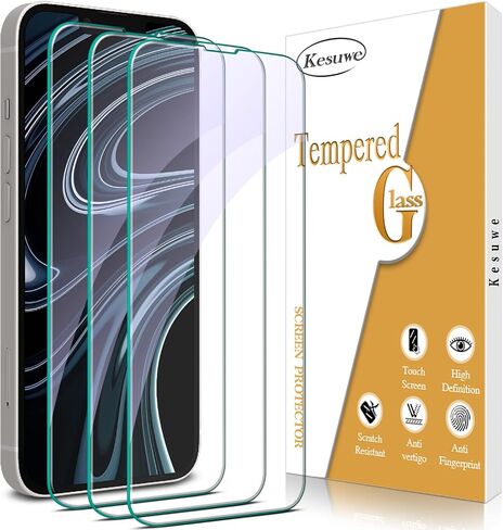 3 Pack Screen Protector for iPhone 12, iPhone 12 Pro Tempered Glass in Kuwait