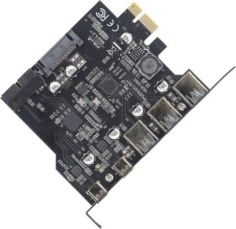 Pcie to USB Card, 5Gbps 5 Port Typec a Expansion in Kuwait