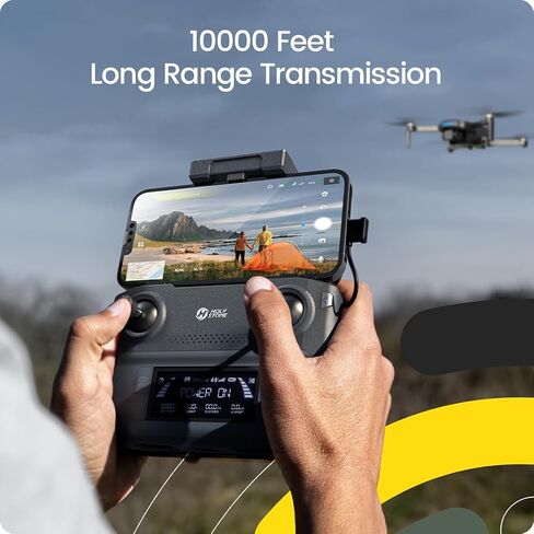 Holy Stone GPS Drone with 4K UHD Camera for Adults Beginner; HS360S 249g Foldable FPV RC Quadcopter with 10000 Feet Control Range, Brushless Motor, Follow Me, Smart Return Home, 5G Transmission in Kuwait