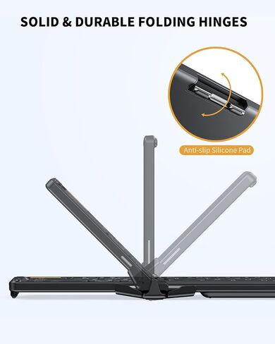 ProtoArc Foldable Keyboard and Mouse, Small Folding Bluetooth Keyboard Mouse Combo for Travel, Pocket-Size Portable Keyboard for iPad, iPhone, Smartphone, Tablet Laptop in Kuwait