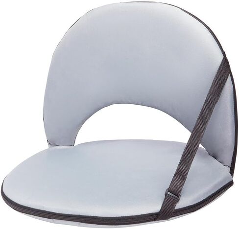 The Lakeside Collection Travel Folding Cushioned Seat 5 Adjustable Positions Blue Or Gray in Kuwait