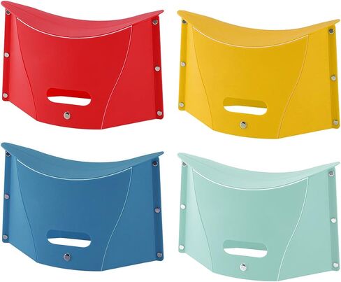 4pcs Folding Portable Camping Hiking Stool, Lightweight Collapsable Foldable Chair for Travel Gathering BBQ Subway Library Backpacking Outdoor Ultralight Mini in Kuwait
