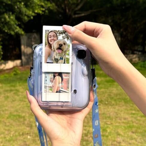 Mini 13 Clear Case for Fujifilm Instax Mini 13 Camera, Clear Blue in Saudi Arabia
