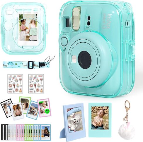 Mini 13 Clear Case for Fujifilm Instax Mini 13 Camera, Clear Green in Saudi Arabia