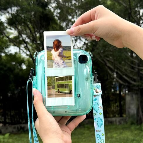 Mini 13 Clear Case for Fujifilm Instax Mini 13 Camera, Clear Green in Saudi Arabia