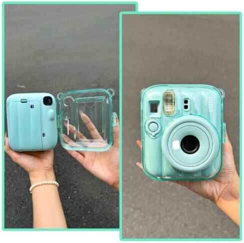 Mini 13 Clear Case for Fujifilm Instax Mini 13 Camera, Clear Green in Saudi Arabia
